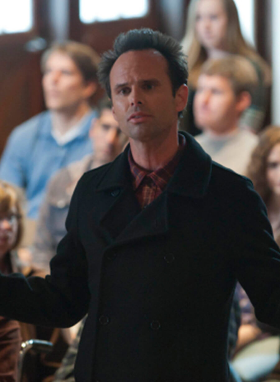 Harpoon Boyd Crowder Inspired Black Wool Fabric Coat - Justified Style