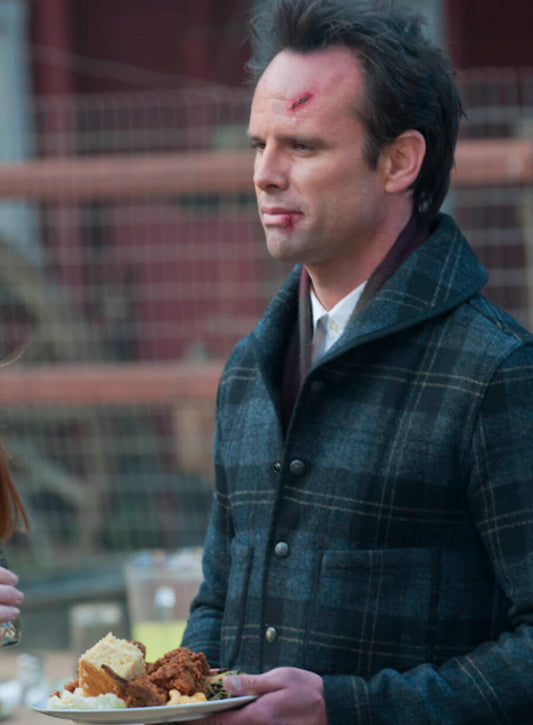 Harpoon Boyd Crowder Inspired Checkered Multicolor Wool Fabric Wool Jacket - Justified Style
