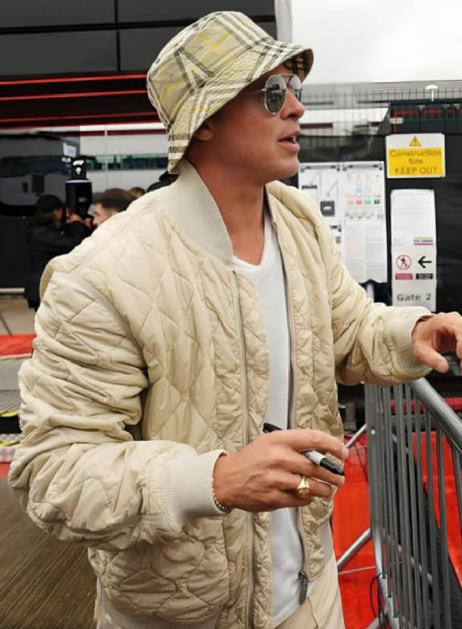 Harpoon Sonny Hayes Inspired Off White Bomber Jacket - F1 2025 Style