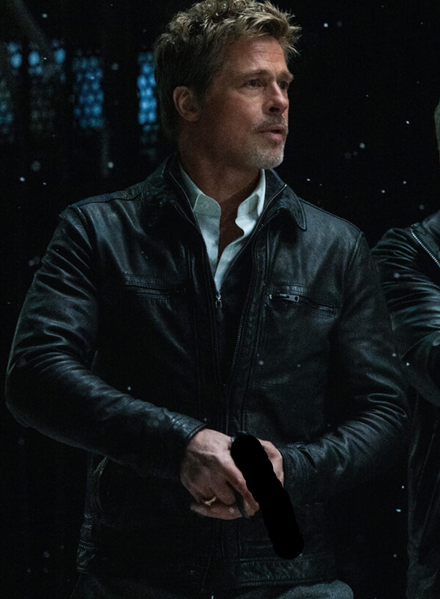 Harpoon Nick Inspired Black Real Leather Leather Jacket - Wolfs 2024 Style