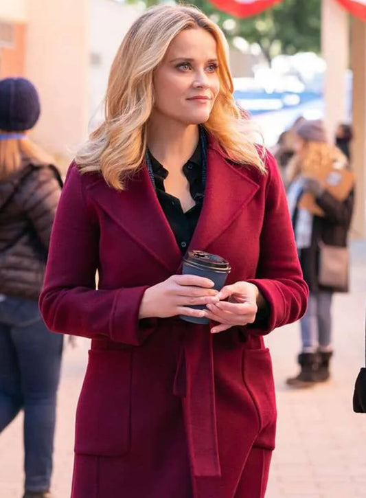 Harpoon Reese Witherspoon Inspired Red Coat - The Morning Show Style