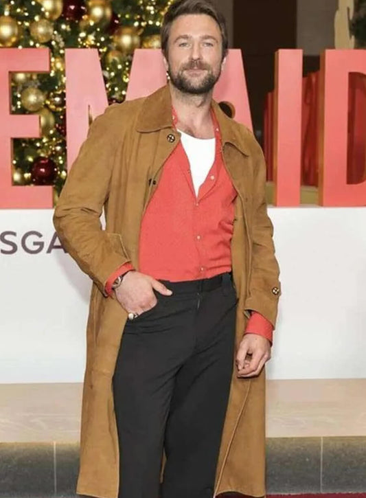 Harpoon Mark Meachum Inspired Brown Coat - The Housemaid 2025 Style