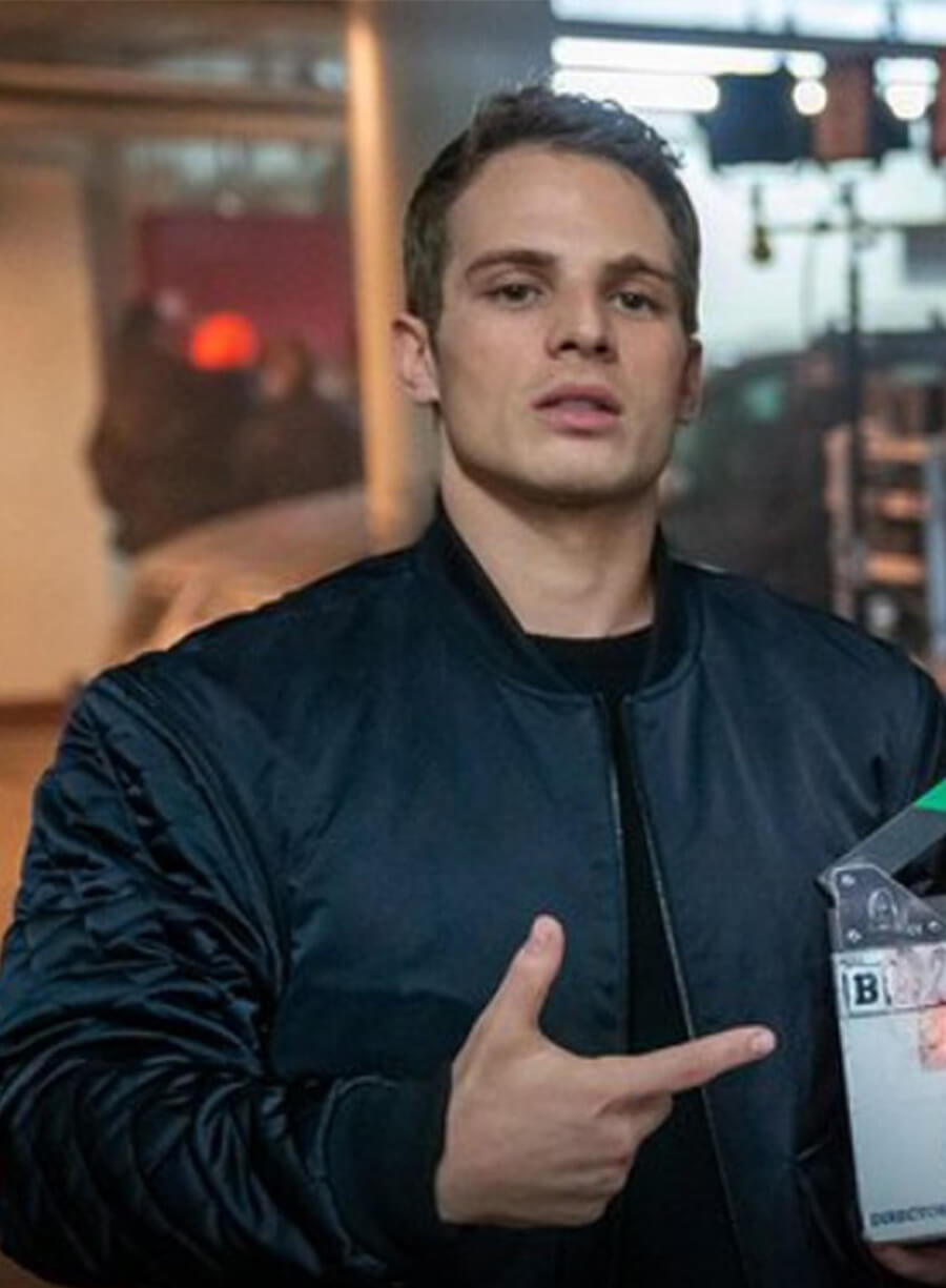 Harpoon Brayden Weston Inspired Black Bomber Jacket - Power Book II: Ghost Style