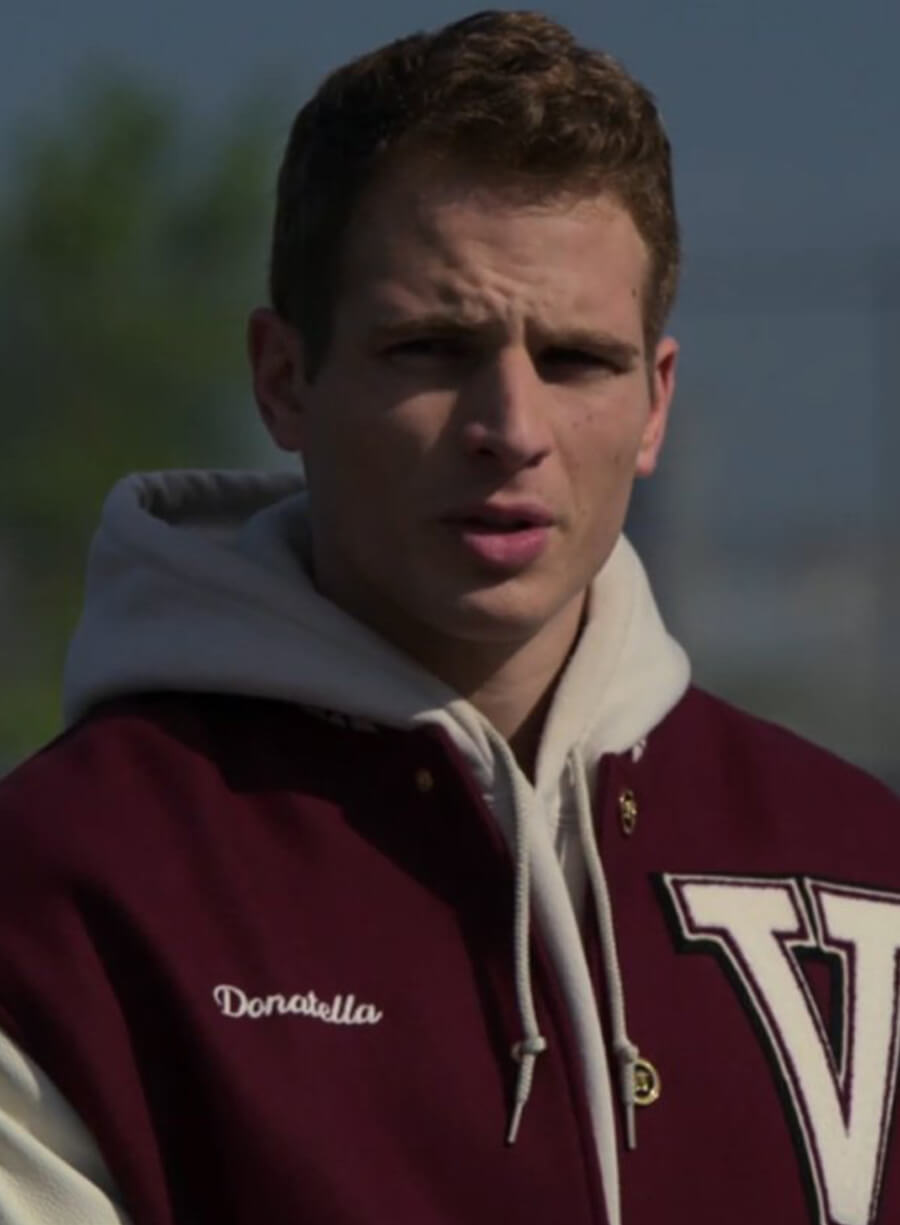 Harpoon Brayden Weston Inspired Maroon & White Varsity Jacket - Power Book II: Ghost Style
