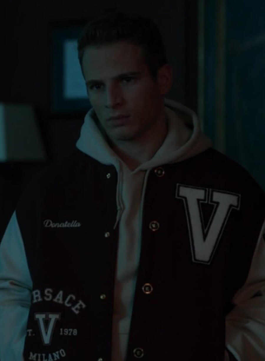 Harpoon Brayden Weston Inspired Maroon & White Varsity Jacket - Power Book II: Ghost Style