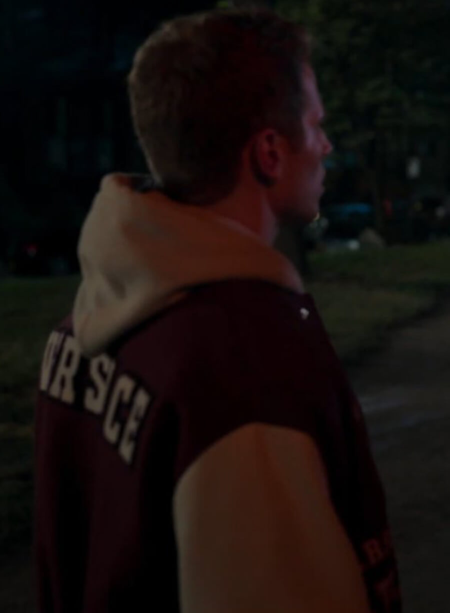 Harpoon Brayden Weston Inspired Maroon & White Varsity Jacket - Power Book II: Ghost Style