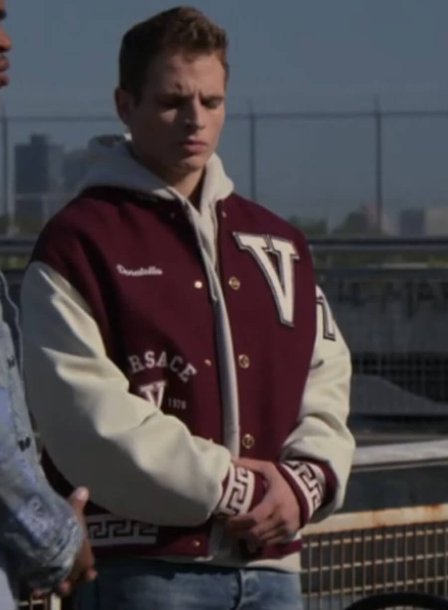 Harpoon Brayden Weston Inspired Maroon & White Varsity Jacket - Power Book II: Ghost Style