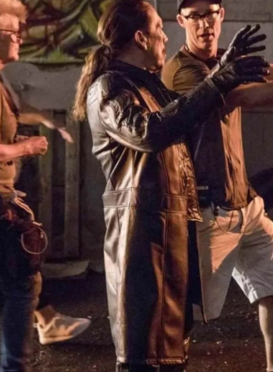 Harpoon Breacher Inspired Black Coat - The Flash S04 Style