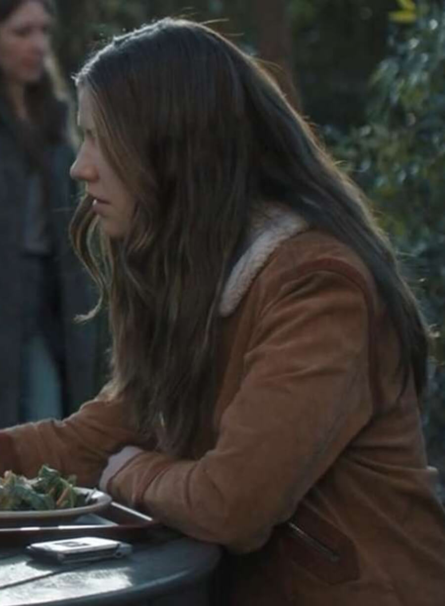 Harpoon Bree Inspired Brown Leather Jacket - Tell Me Lies Style