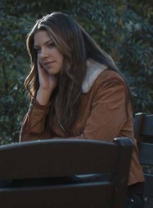 Harpoon Bree Inspired Brown Leather Jacket - Tell Me Lies Style