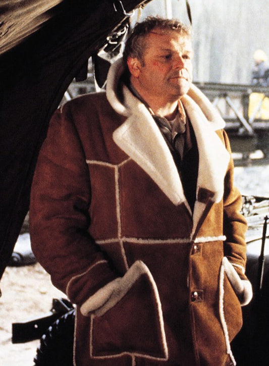 Harpoon Will Teasle Inspired Brown Leather Jacket - First Blood Style