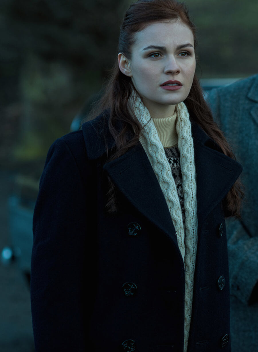 Harpoon Brianna Randall Inspired Black Coat - Outlander Style