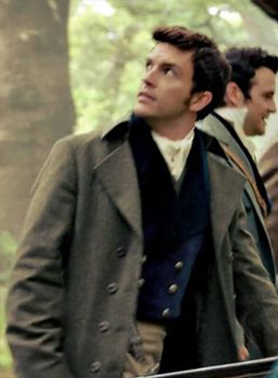 Harpoon Lord Anthony Bridgerton Inspired Gray Coat - Bridgerton S03 Style