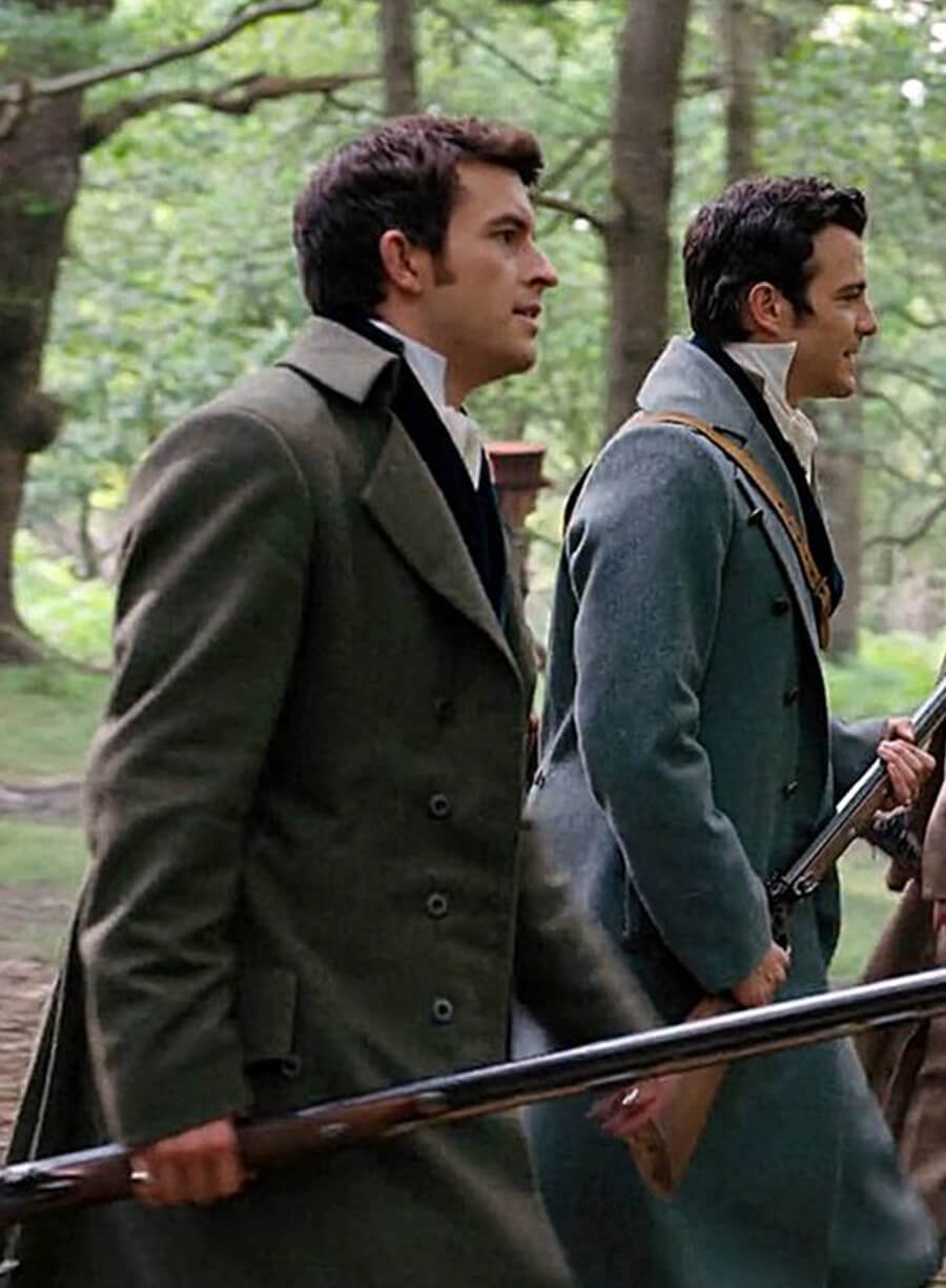 Harpoon Lord Anthony Bridgerton Inspired Gray Coat - Bridgerton S03 Style