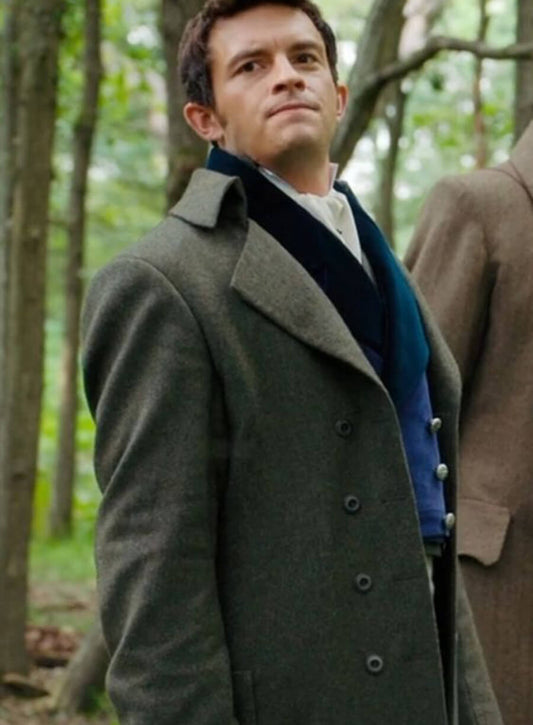Harpoon Lord Anthony Bridgerton Inspired Gray Coat - Bridgerton S03 Style