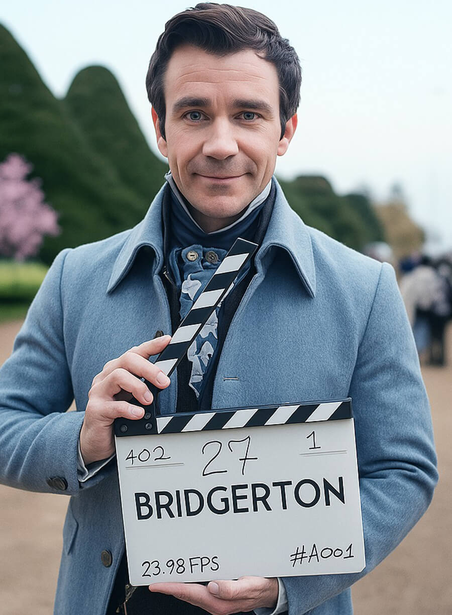 Harpoon Benedict Bridger Inspired Blue Coat - Bridgerton Style