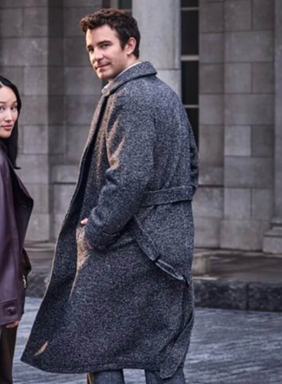 Harpoon Benedict Bridger Inspired Grey Coat - Bridgerton Style