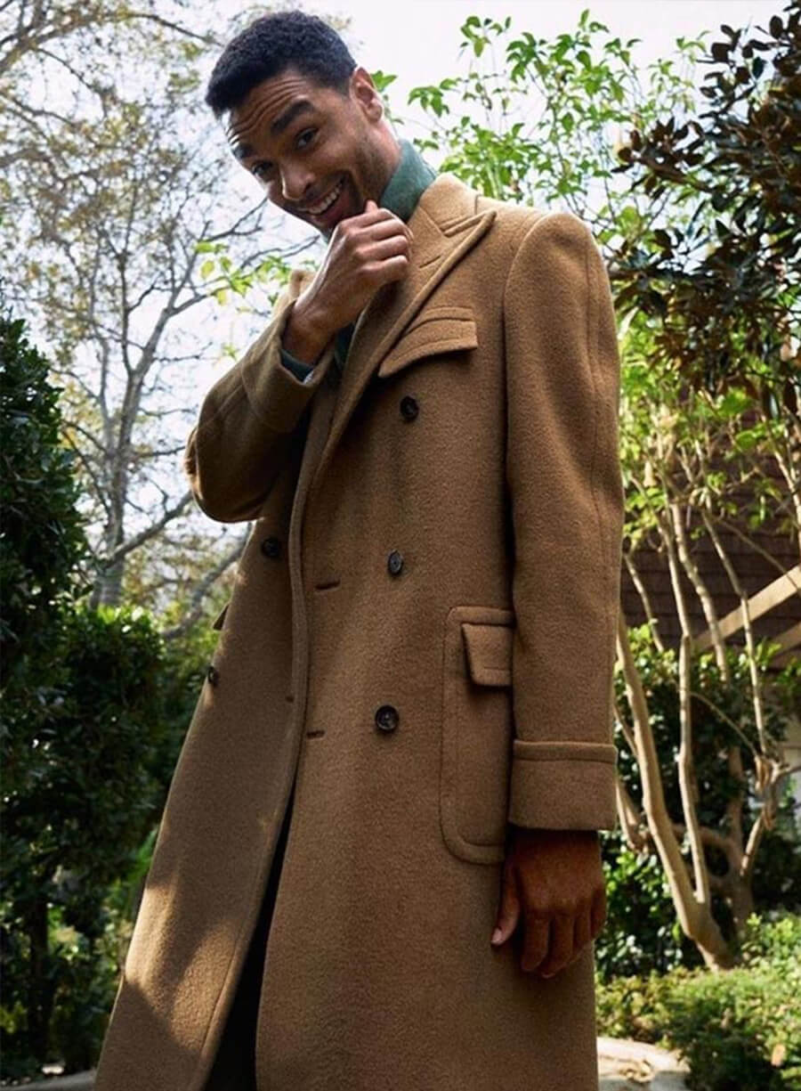 Harpoon Reg�-Jean Page Inspired Beige Coat - Bridgerton Style