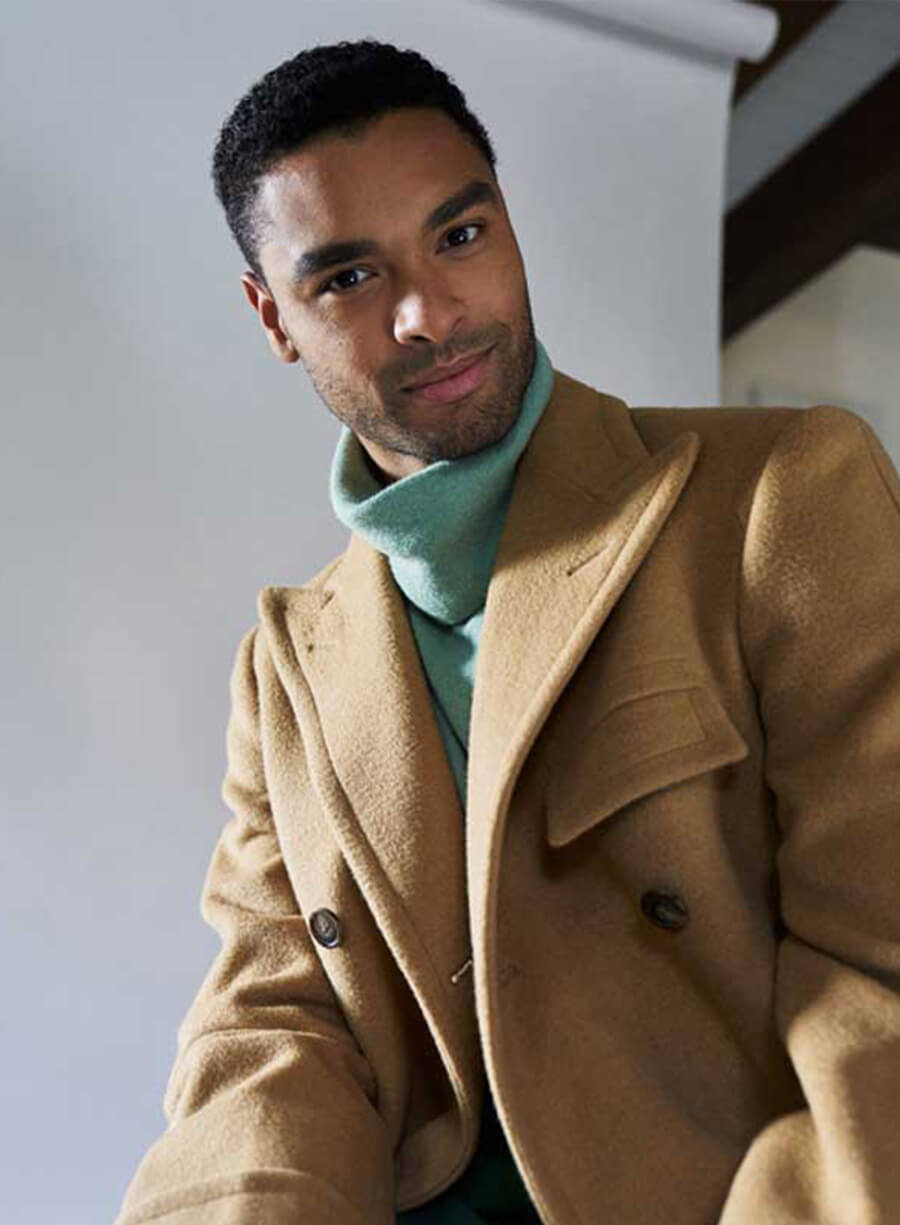 Harpoon Reg�-Jean Page Inspired Beige Coat - Bridgerton Style