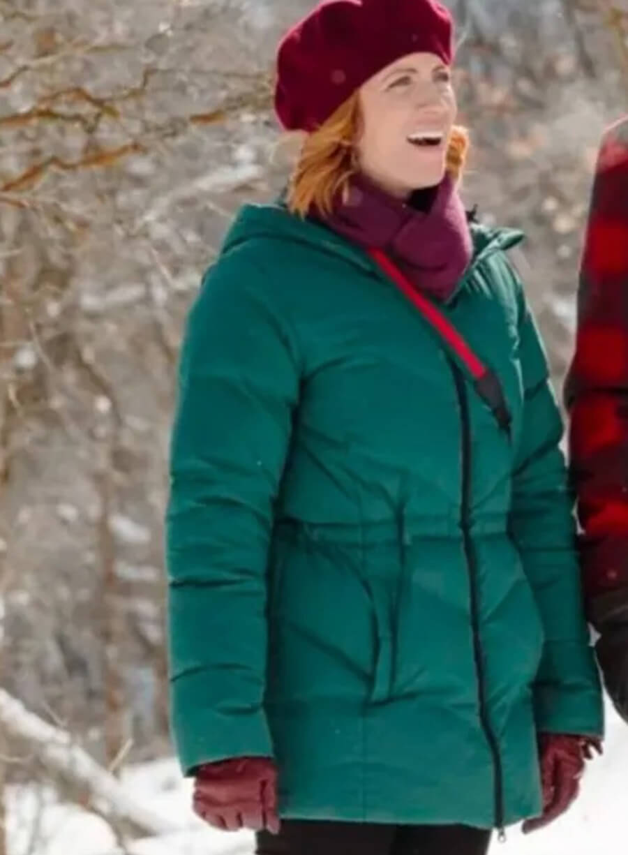 Harpoon Brittany Snow Puffer Inspired Green Hooded Jacket