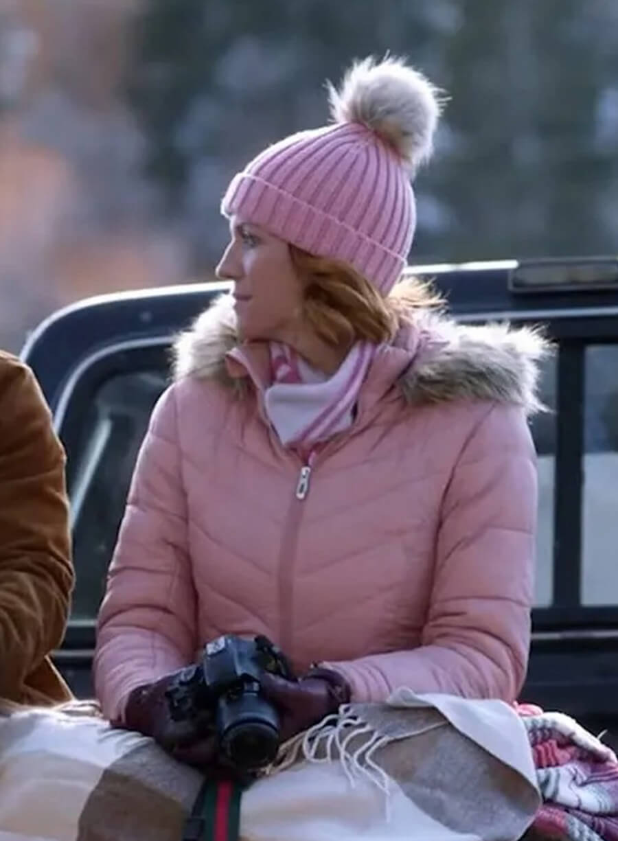 Harpoon Brittany Snow Pink Puffer Inspired Pink Leather Jacket