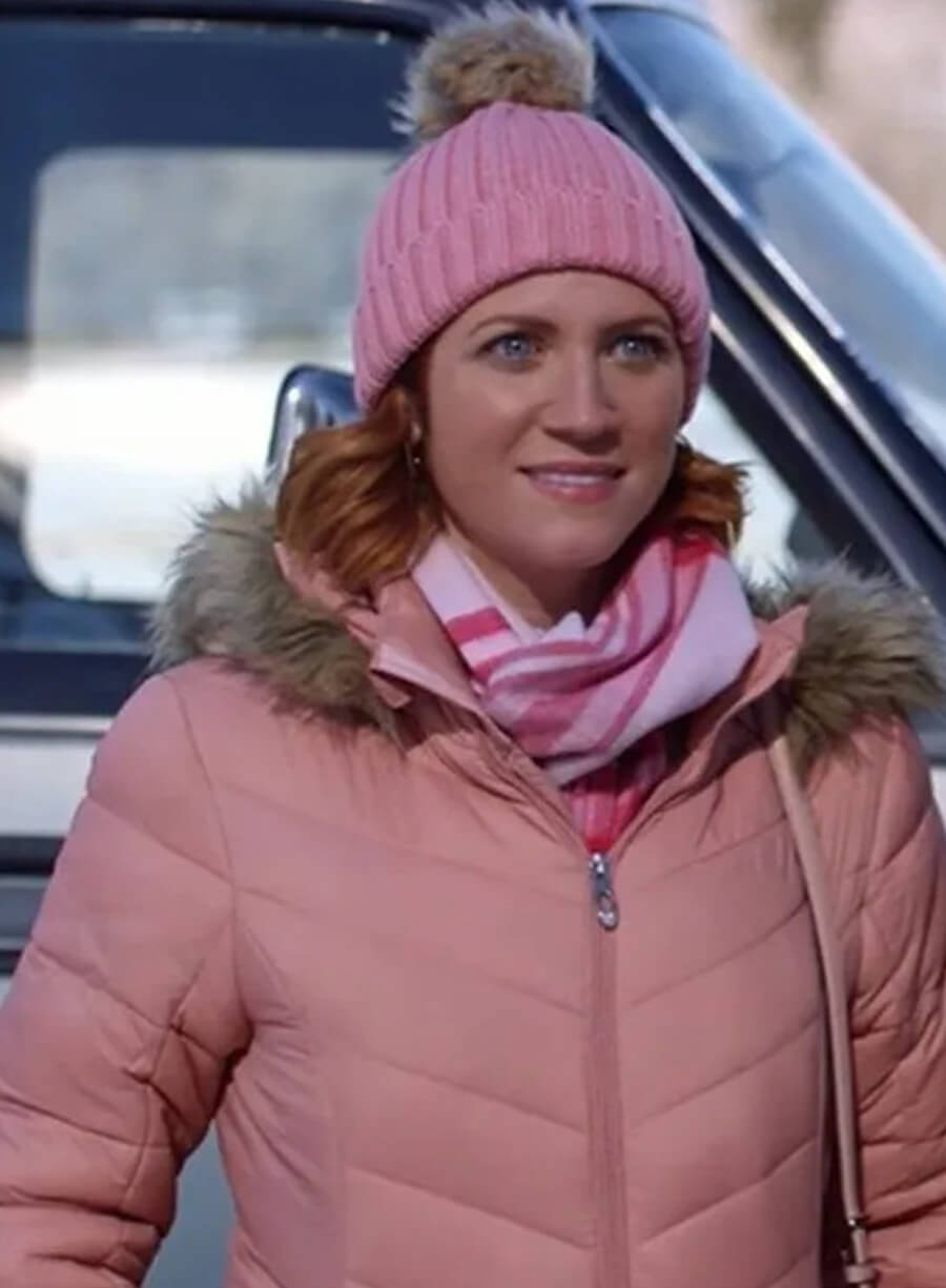 Harpoon Brittany Snow Pink Puffer Inspired Pink Leather Jacket