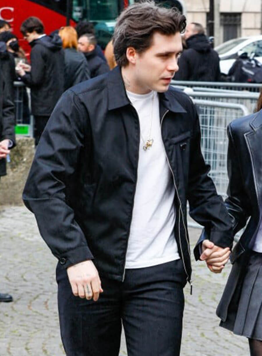 Harpoon Brooklyn Beckham Inspired Black Cotton Jacket