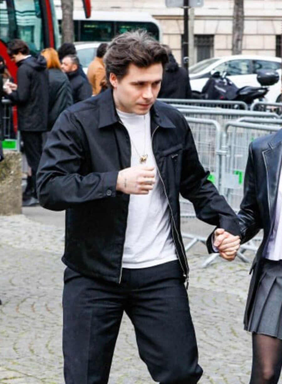 Harpoon Brooklyn Beckham Inspired Black Cotton Jacket