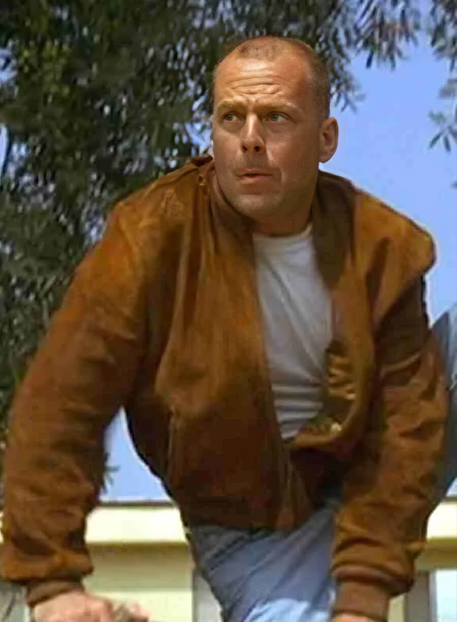 Harpoon DC Butch Coolidge Inspired Brown Bomber Jacket - Pulp Fiction Style