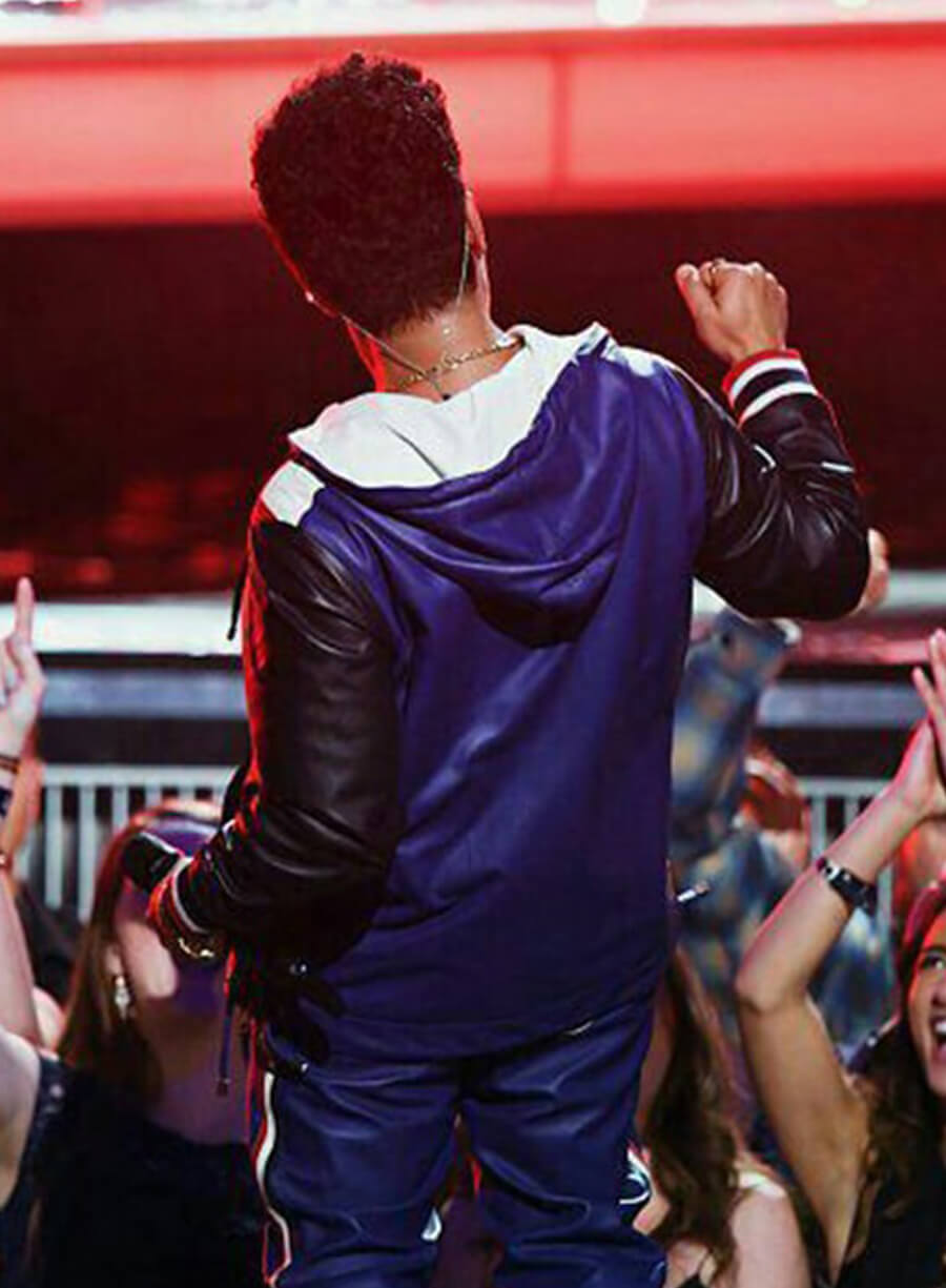Harpoon Bruno Mars Inspired Multi Color Hooded Jacket
