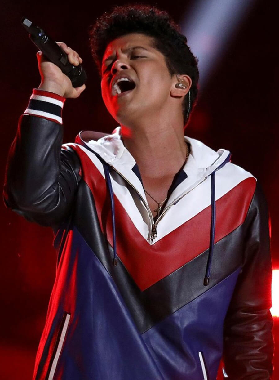 Harpoon Bruno Mars Inspired Multi Color Hooded Jacket