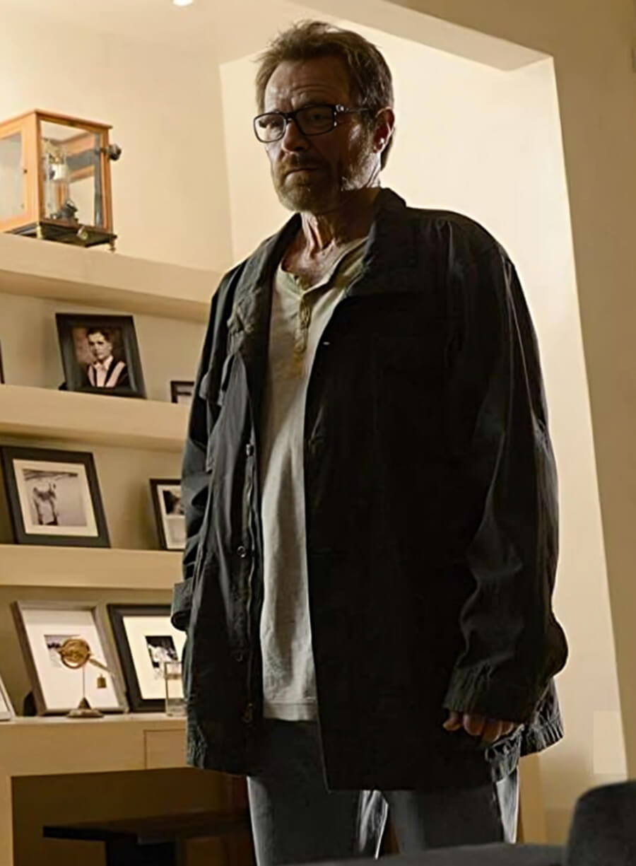 Harpoon Walter White Inspired Black Cotton Fabric Cotton Jacket - Breaking Bad Style