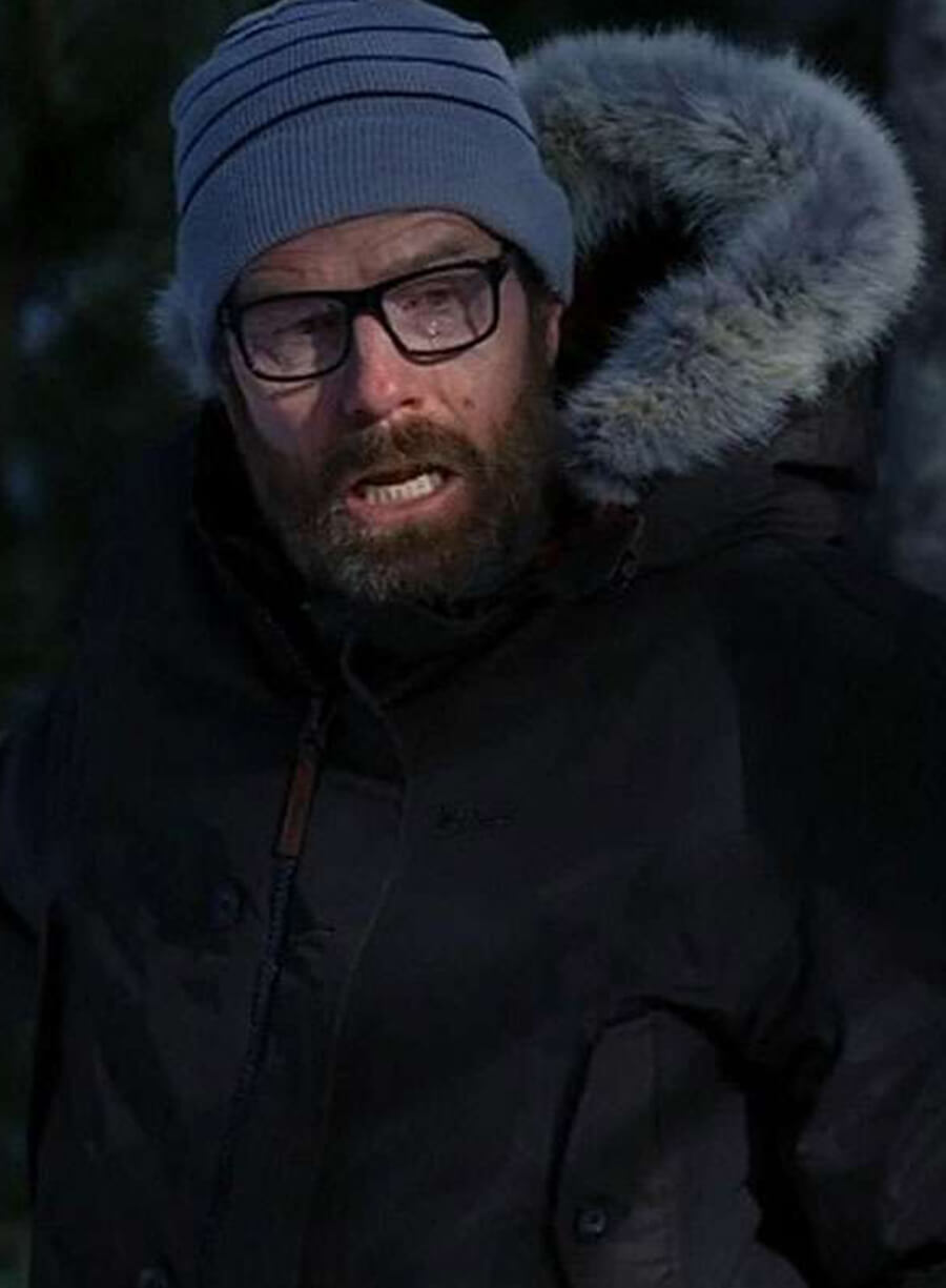 Harpoon Walter White Inspired Black Polyester Fabric Hooded Jacket - Breaking Bad Style