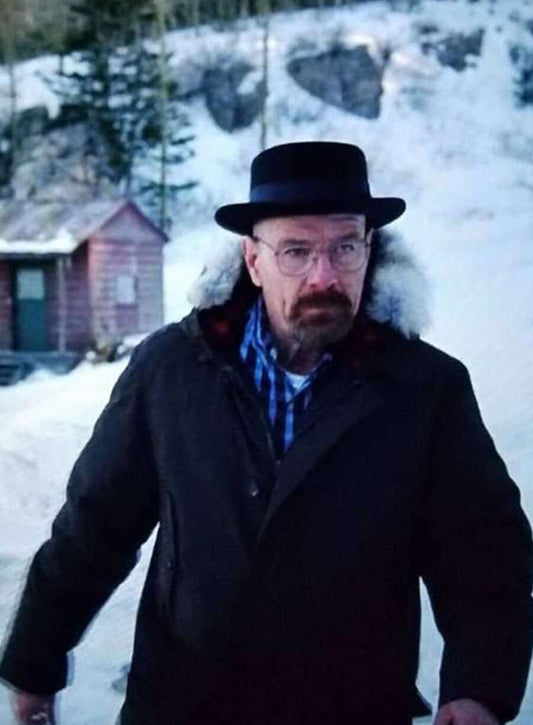 Harpoon Walter White Inspired Black Polyester Fabric Hooded Jacket - Breaking Bad Style