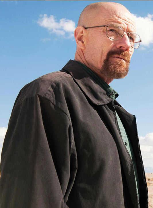 Harpoon Walter White Inspired Black Cotton Fabric Cotton Jacket - Breaking Bad S05 Style