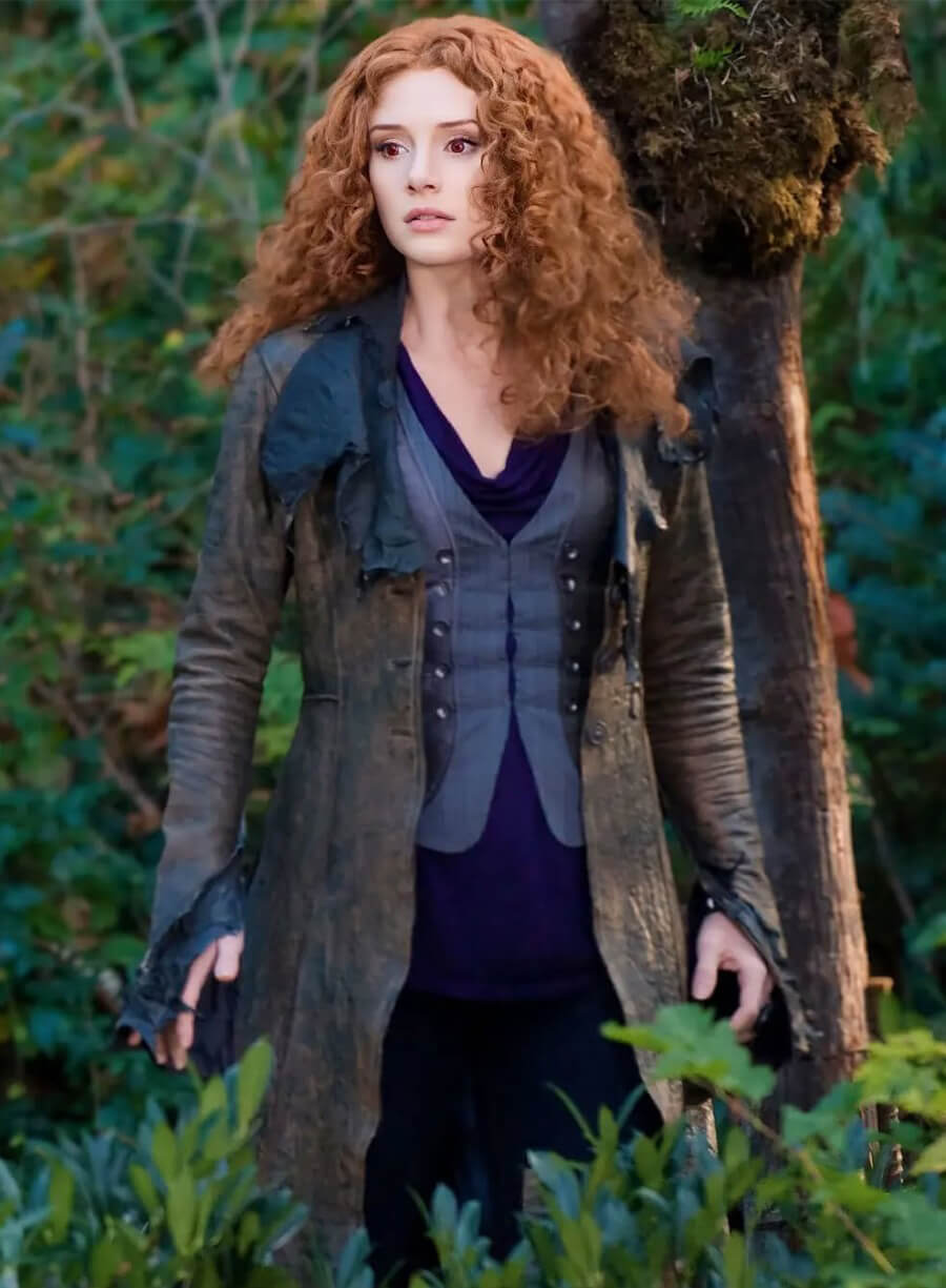 Harpoon Victoria Inspired Brown Real Leather Coat - The Twilight Saga Eclipse Style