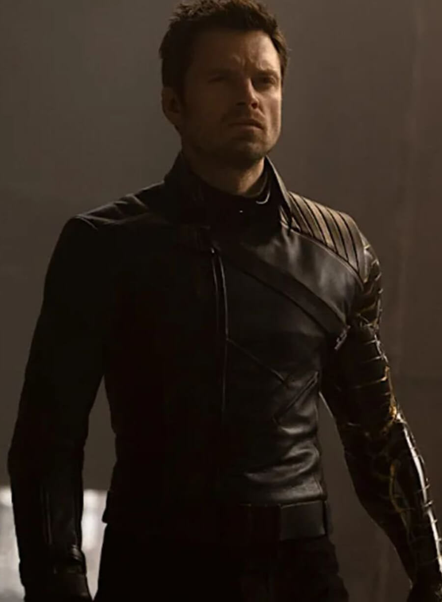 Harpoon Sebastian Stan Inspired Black Real Leather Leather Jacket - Thunderbolts 2025 Style