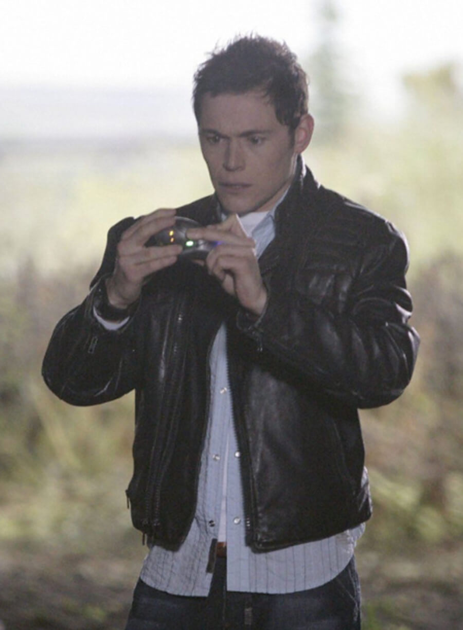 Harpoon Owen Harper Inspired Black Leather Jacket - Torchwood Style