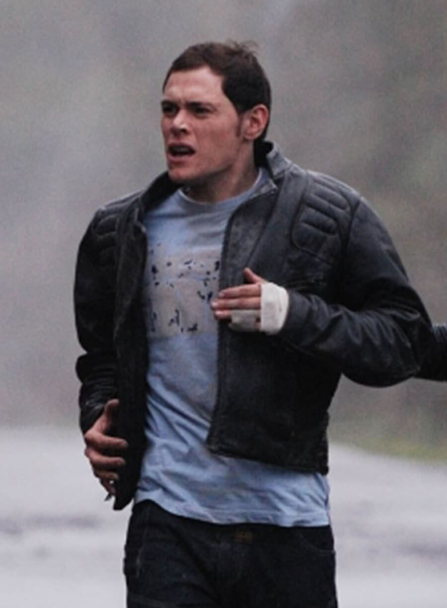 Harpoon Owen Harper Inspired Black Leather Jacket - Torchwood Style