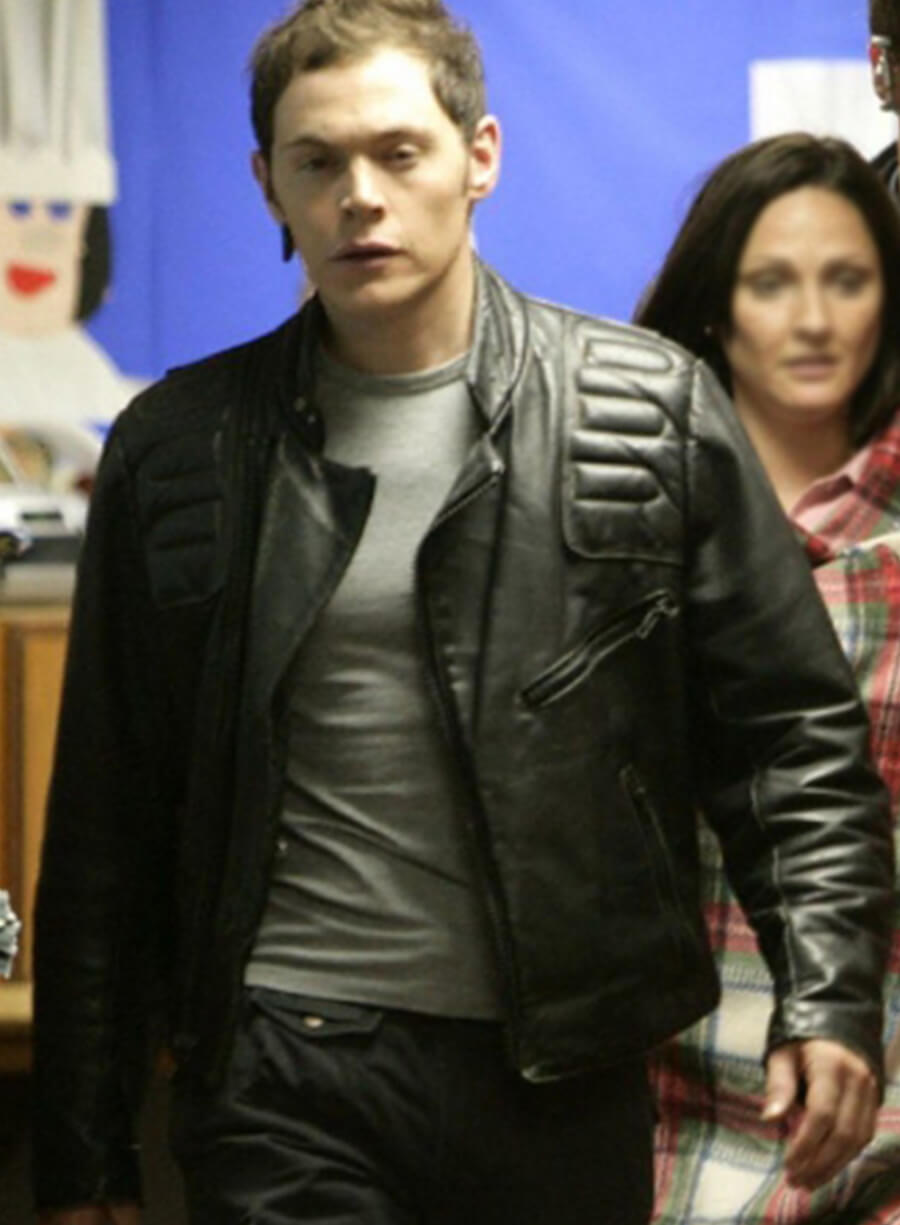 Harpoon Owen Harper Inspired Black Leather Jacket - Torchwood Style