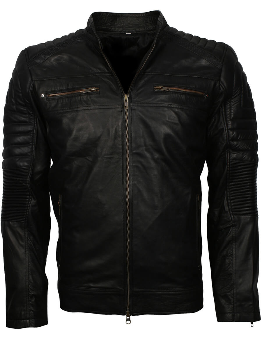 Harpoon Black Cafe Racer Jacket