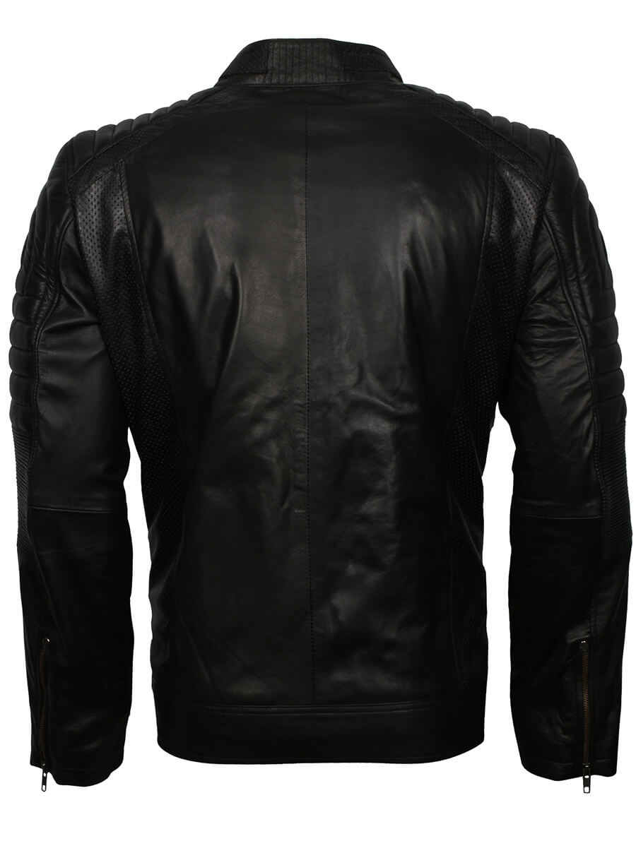 Harpoon Black Cafe Racer Jacket