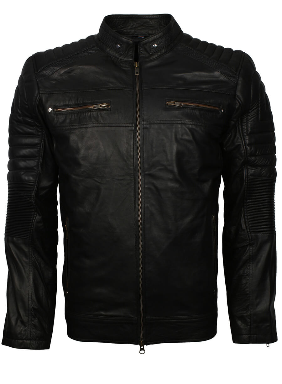 Harpoon Black Cafe Racer Jacket