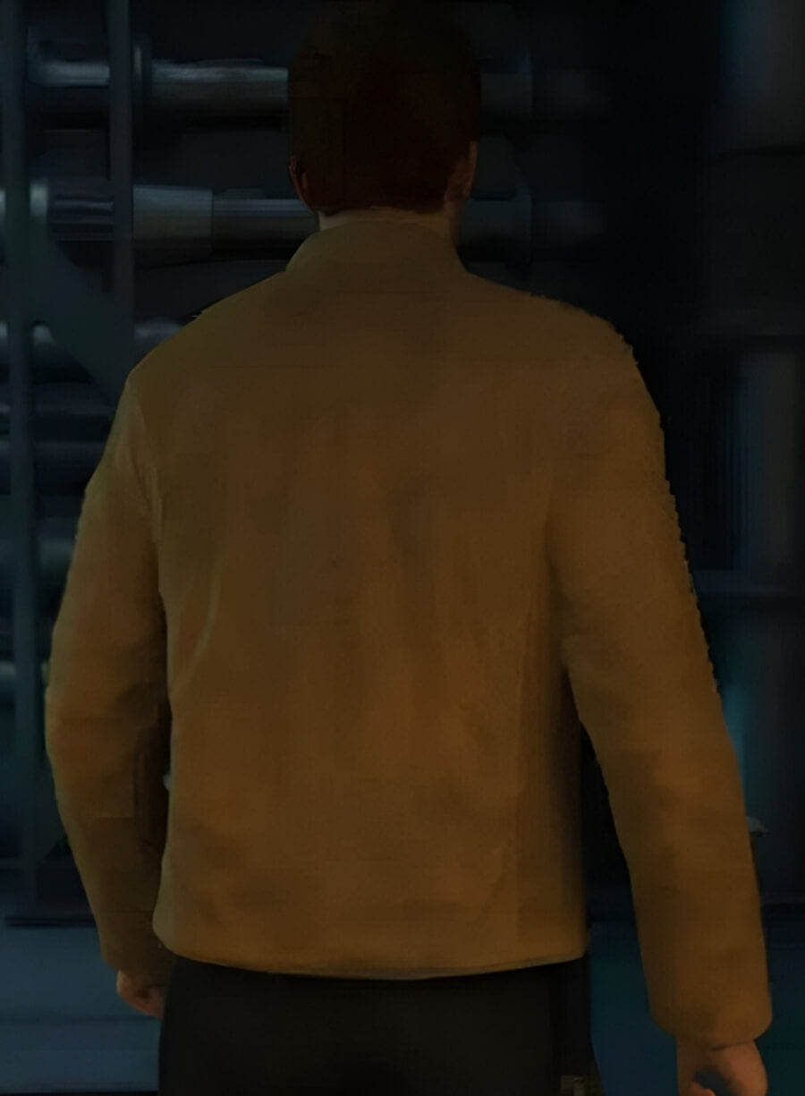Harpoon Cal Kestis Star Wars Jedi: Survivor Jedi Knight Yellow Inspired Yellow Real Leather Leather Jacket