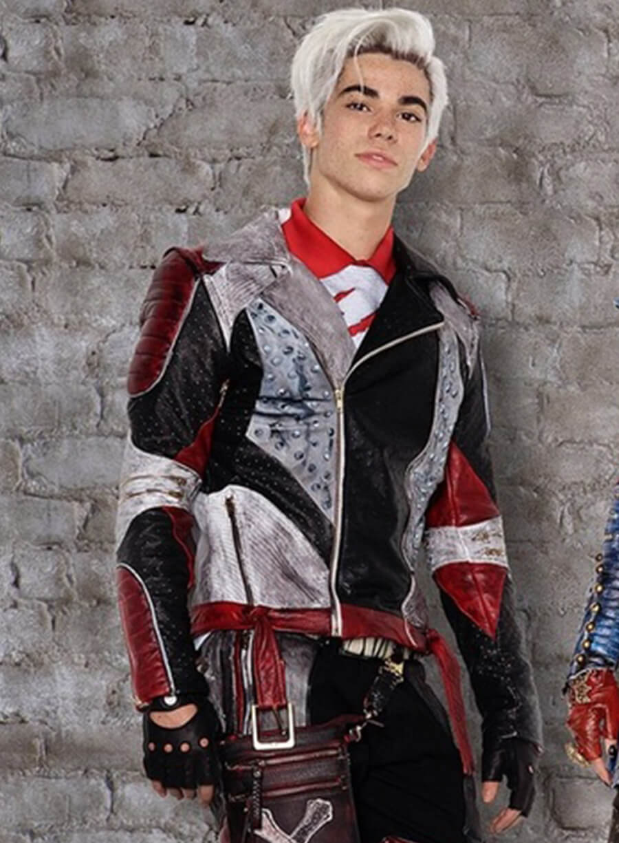 Harpoon Carlos Inspired Multicolor Faux Leather Costume Jacket - Descendants 2 Style