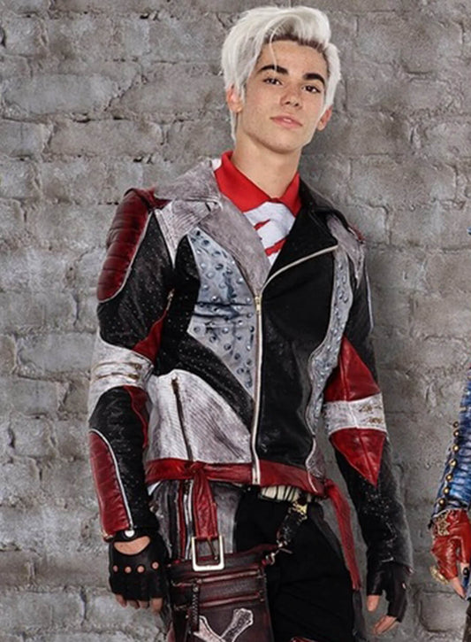 Harpoon Carlos Inspired Multicolor Faux Leather Costume Jacket - Descendants 2 Style