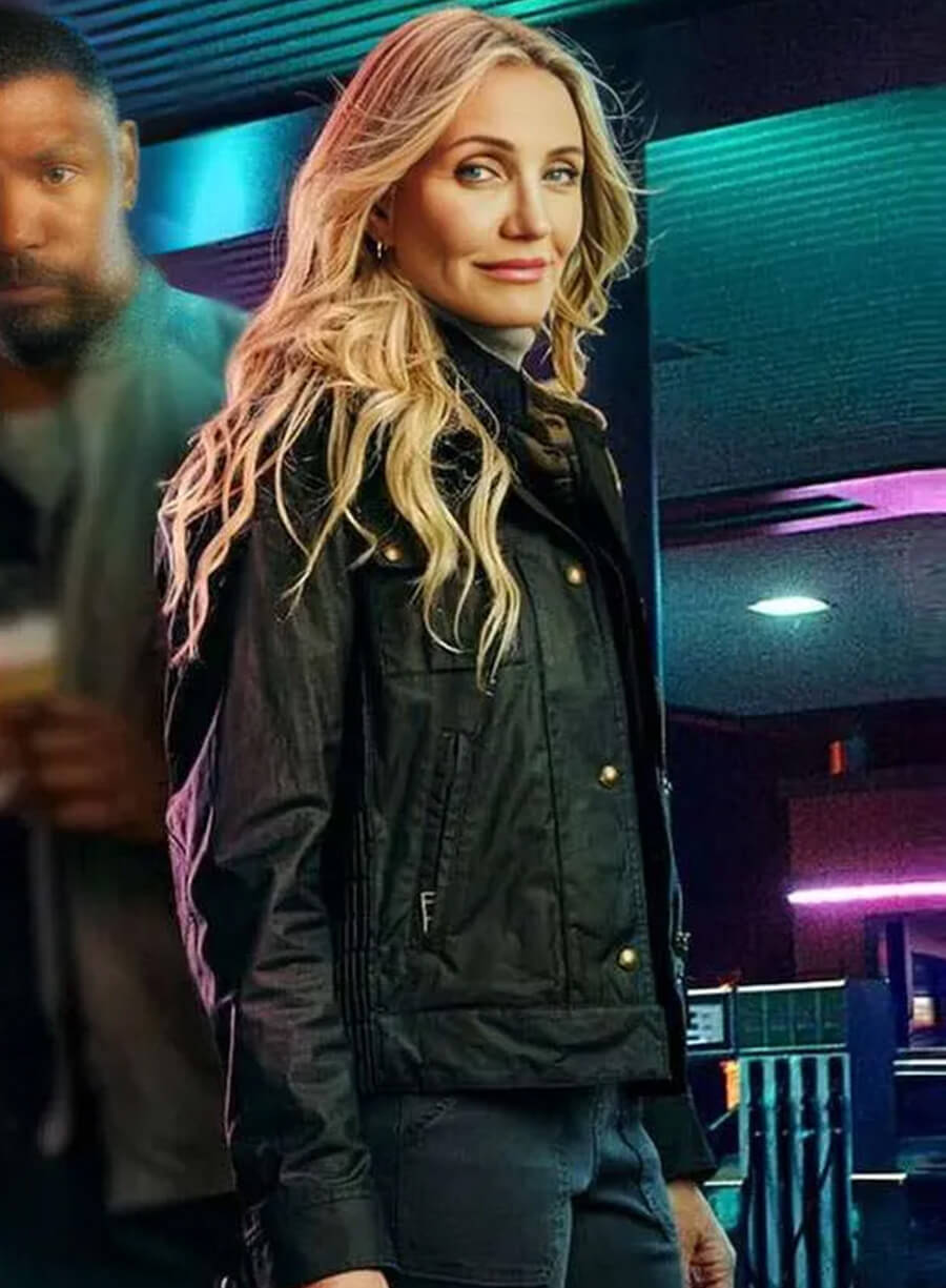 Harpoon Emily Inspired Black Leather Jacket - Back in Action 2025 Style