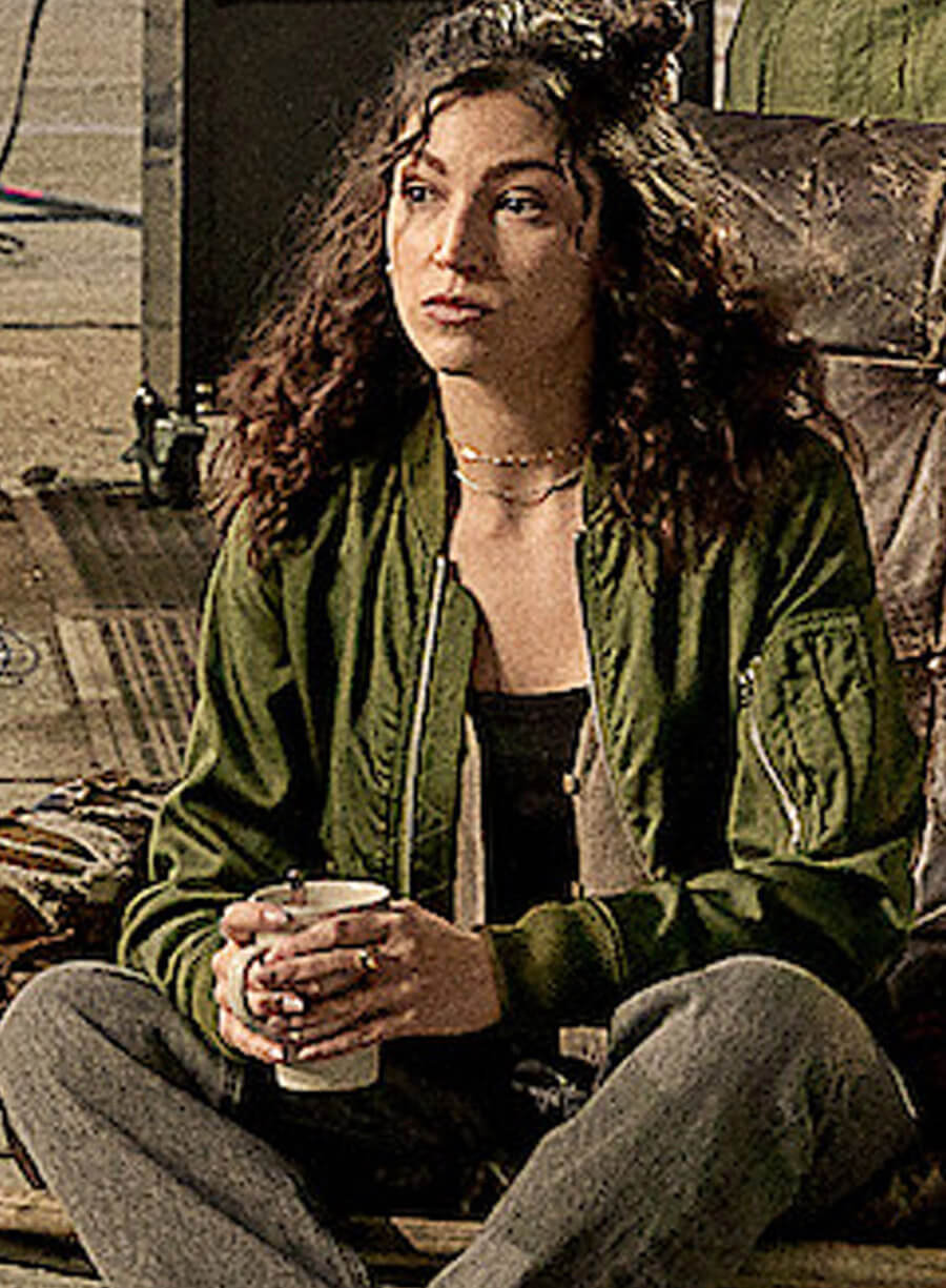 Harpoon Camila Inspired Green Leather Jacket - Lift 2024 Style