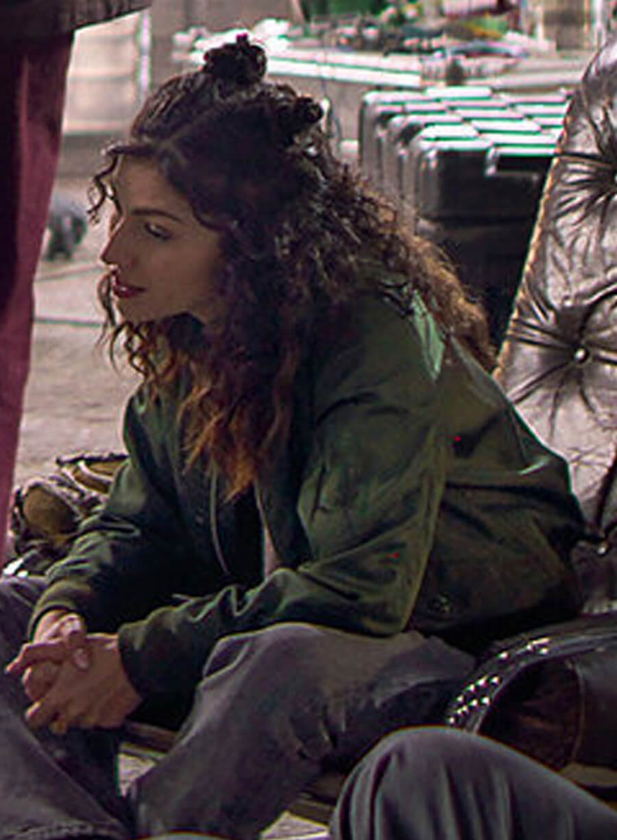 Harpoon Camila Inspired Green Leather Jacket - Lift 2024 Style