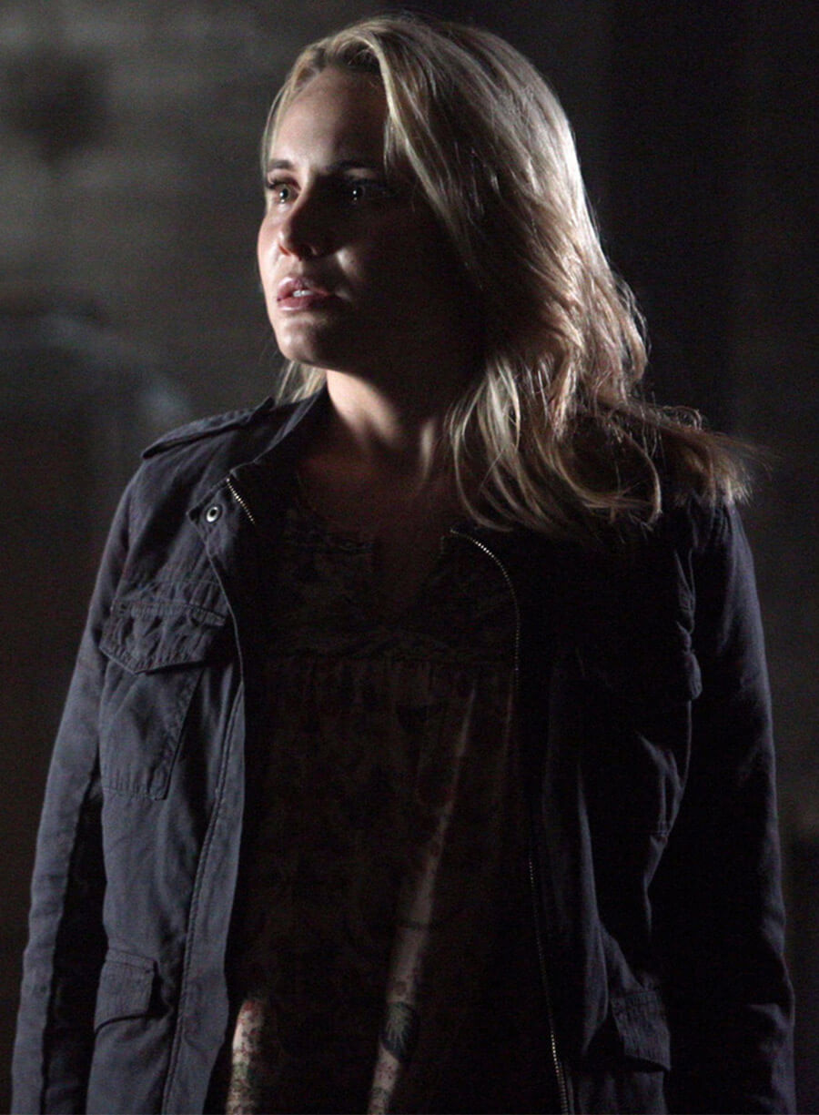 Harpoon Camille O'Connell Inspired Blue Leather Jacket - The Originals S02 Style